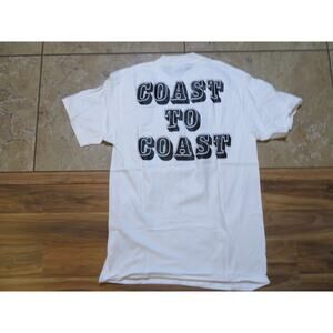 Wandering Wheels Coast to Coast Bicycle Ride 2000 T-Shirt Double-sided Sz M